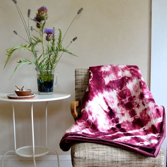 Mexican Falsa Hand woven Throw Blanket * Yoga * Pink ...