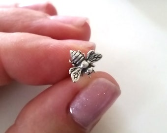 Honey Bee Stud Earrings • Bee Jewelry • Bumble Bee Studs • Nature Lover • Bee Keeper • Bee Earrings