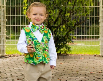 teenage mutant ninja turtles little boys birthday outfit toddler vest bow tie set - Pictures For Little Boys teenage mutant ninja turtles little boys birthday outfit toddler vest bow tie set - Pictures For Little Boys
