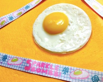 Eggi Lanyard, Kawaii Harajuku Lanyard,Cute Lanyard,Kawaii Lanyard,Keychain,Lanyard,Fried Egg Lanyard,Tamago Lanyard,Egg Accessory