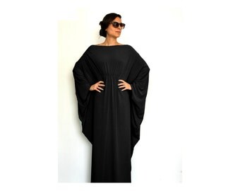 Oversize Black Dress, Long women dresses, Summer womens dresses, Black maxi dress, Womens Dresses