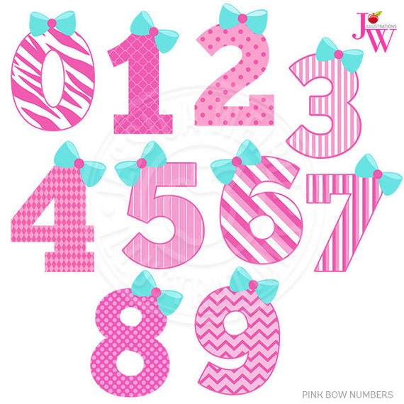 cute numbers clipart - photo #30