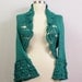 Bolero Jacket, Crochet Shrug, Crochet Bolero, Winter Wedding Bridal Shrug, Knit Bolero, Crochet Lace Shrug, 3/4 Sleeve Ruffle Shrug Cape