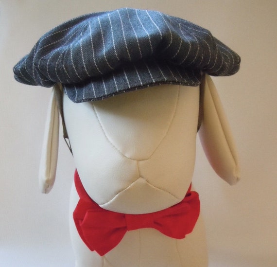 Newsboy Cap for Dog or Cat Sizes S M and L Gray