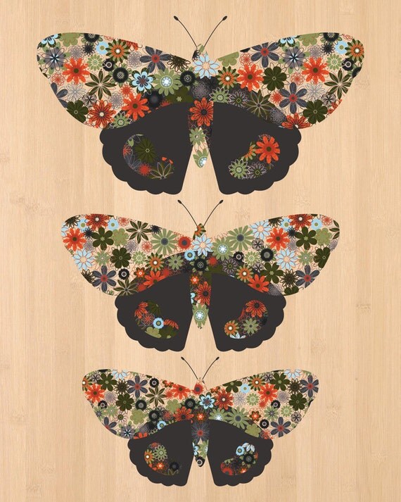 Butterfly Art NZ Butterfly Butterflies Native by NativeCreativeNZ