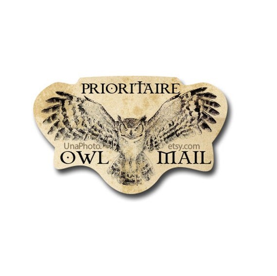 HARRY POTTER Inspired Prioritaire owl mail stickers Owls