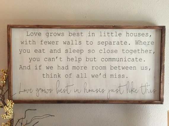 love grows best in little houses - pick your size