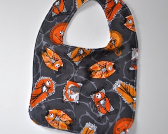 Jack Skellington Baby bib, Halloween baby bib, Nightmare Before Christmas Bib, Jack Skellington Bib, Halloween bib, Baby costume