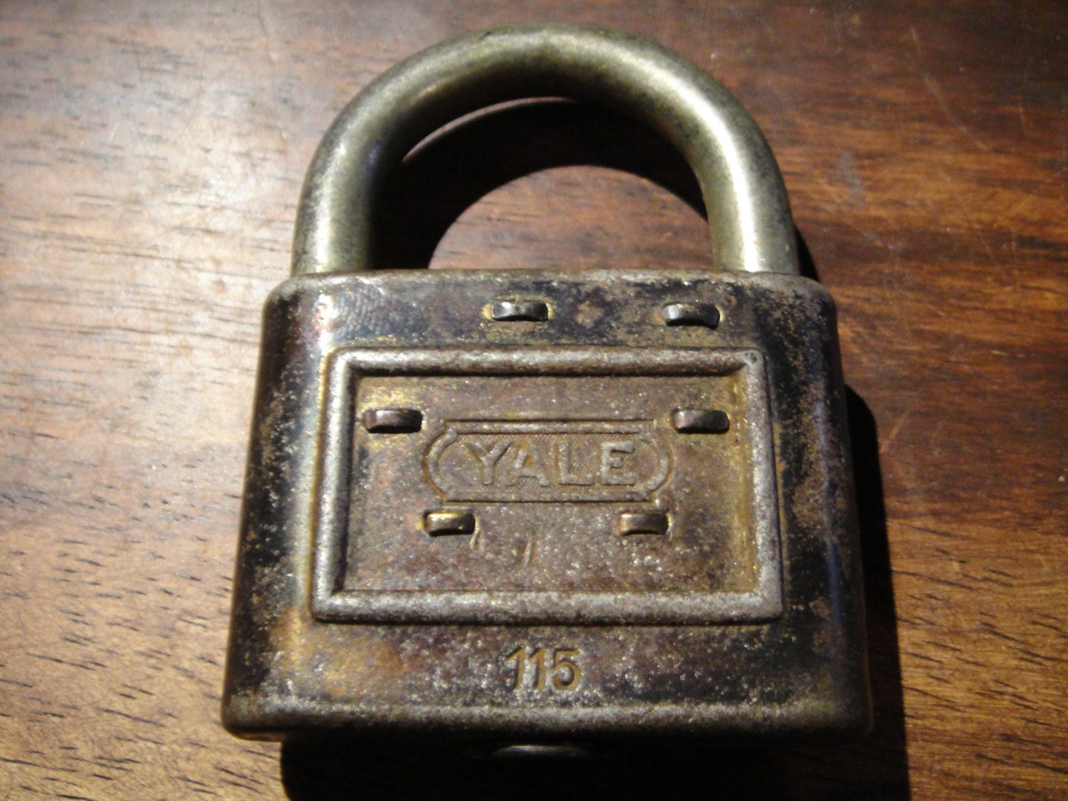 Antique Yale Lock NO KEY Paper Weight Collectible Yale Padlock