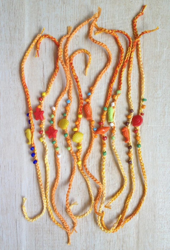 Friendship Bracelets Mermaid Birthday Pool Party Favor Shell