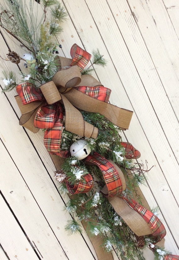 Natural Pine Swag Christmas Swag Christmas Wreath by Keleas