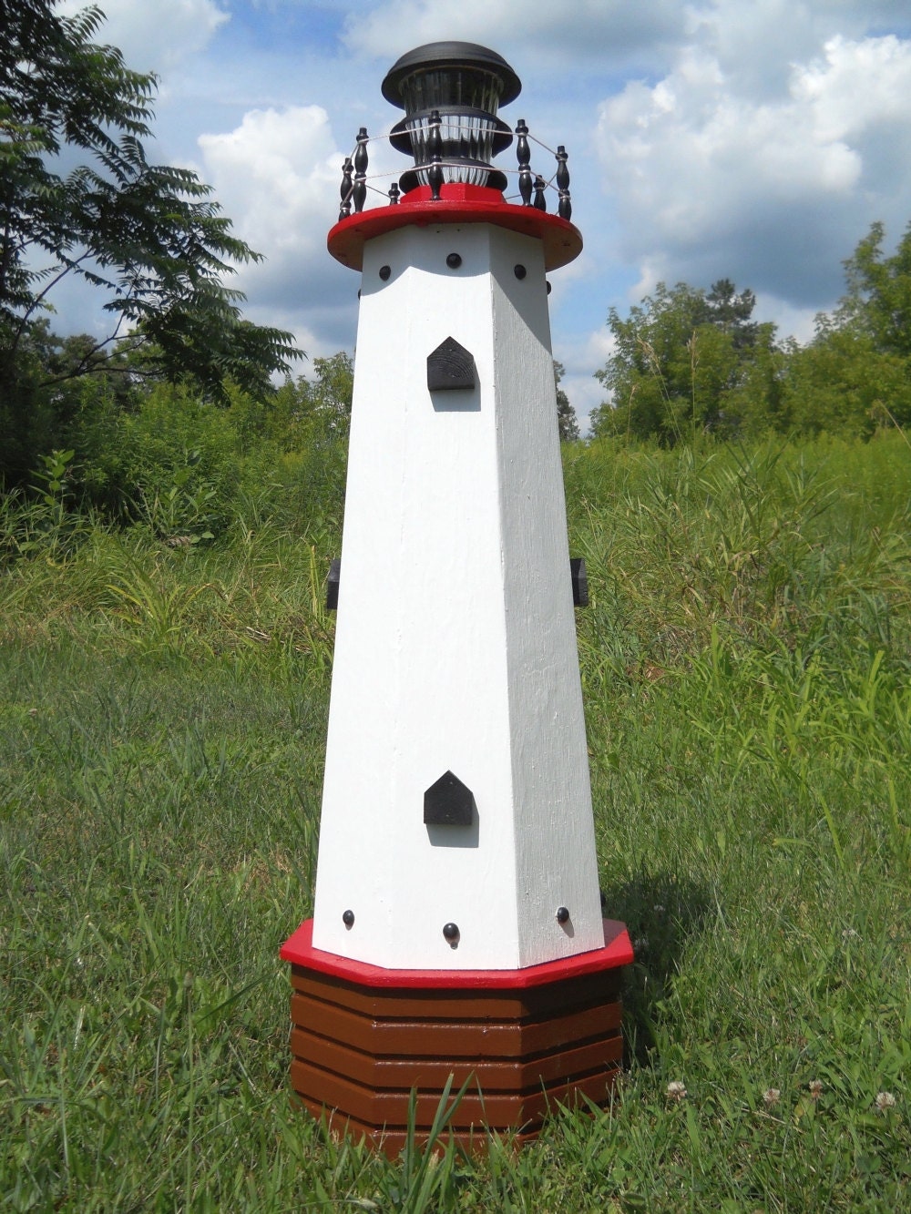 36 Solar Lighthouse Wooden Decorative Lawn And Garden   Il Fullxfull.814191410 Icm2 