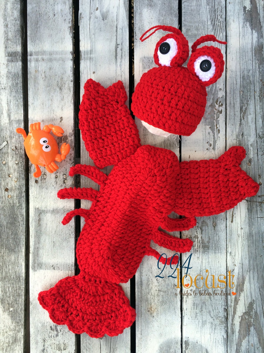 Newborn Lobster Photo Prop Lobster Costume Baby Lobster