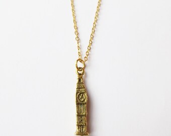 Big Ben Necklace, joyería de Londres, Reino Unido histórico, torre del reloj, Inglaterra, BigBen encanto, atracción