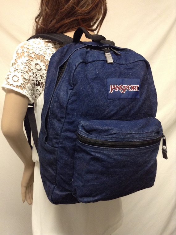 Free Ship Jansport Denim Backpack