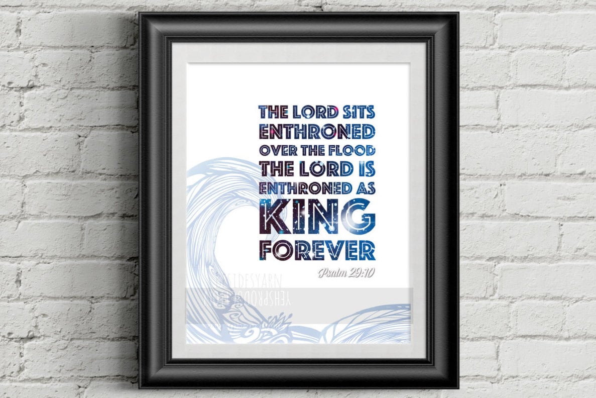 Christian Wall Art Inspirational Quote Print Scripture