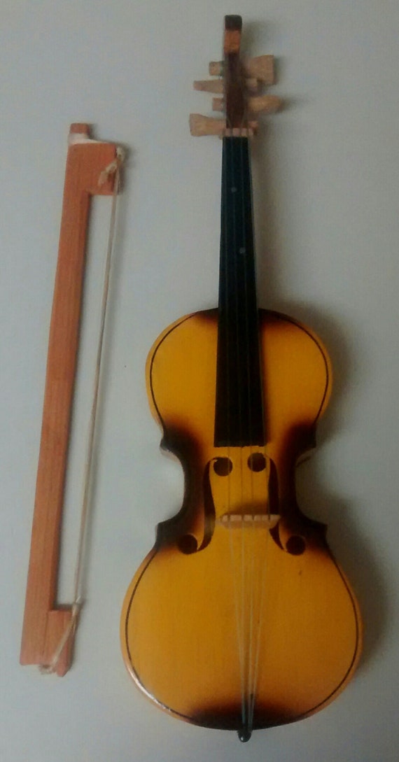 wooden toy violin