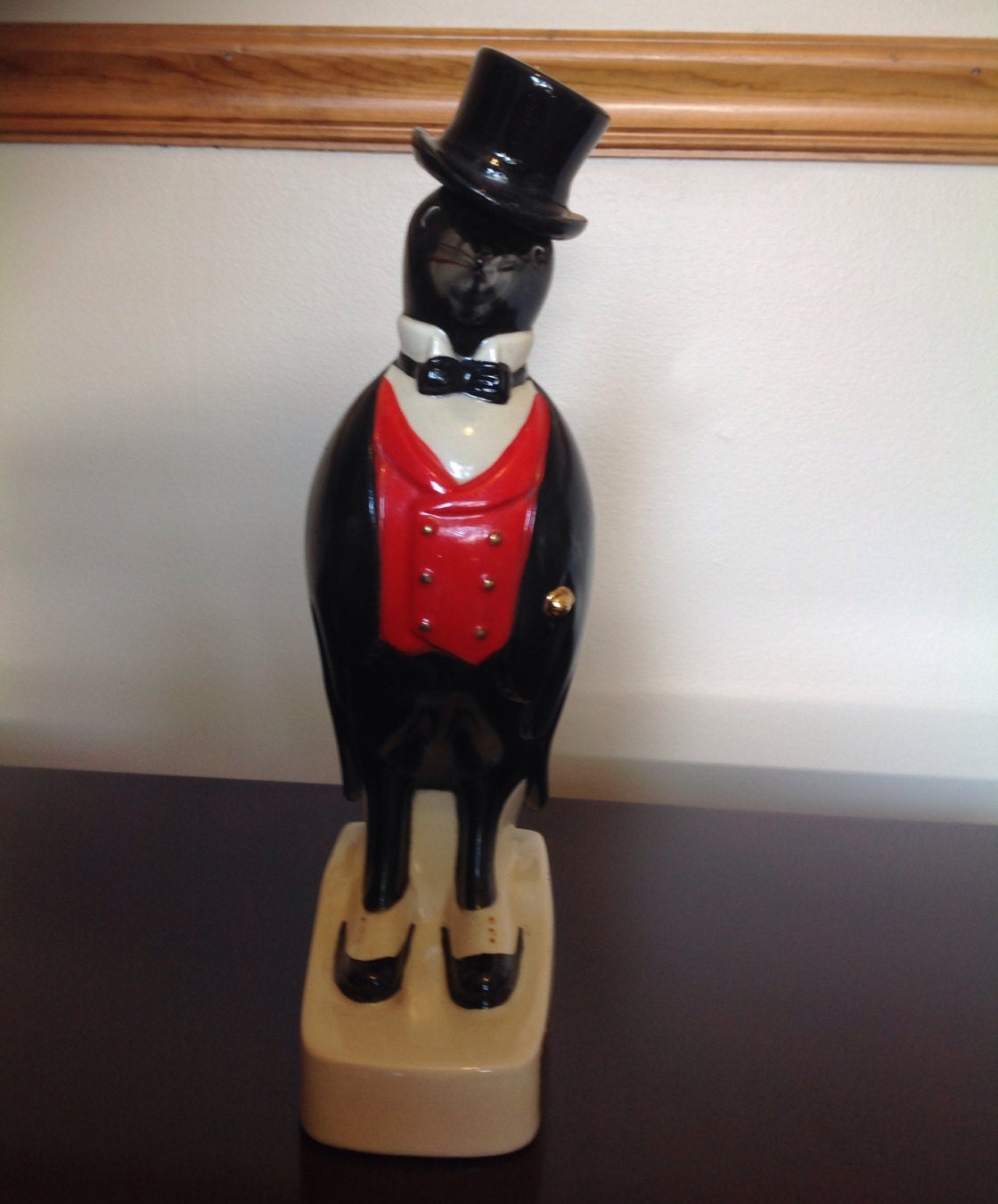 Rare Vintage Old Crow Bourbon Whiskey Decanter Breweriana