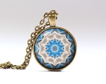 Sacred geometry pendant Vedic jewelry Mandala amulet by UKnecklace