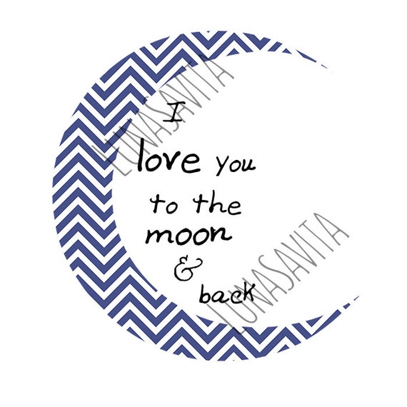 I love you to the moon and back quote SVG and DXF for Cricut