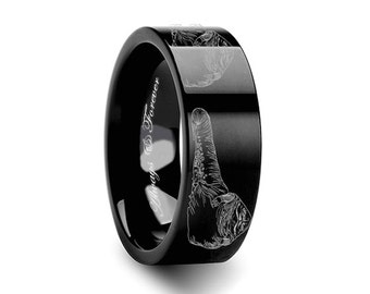 men's tungsten carbide wedding ring