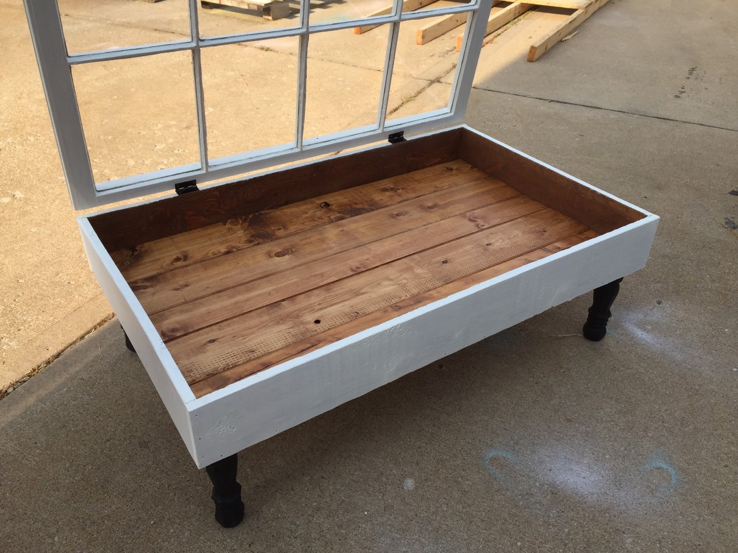 window shadow box coffee table rustic coffee by ...