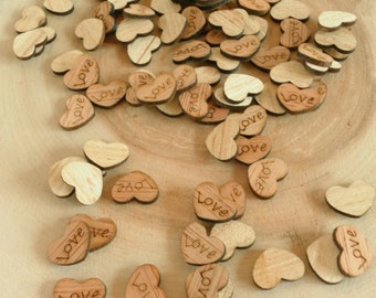 100 Tiny Love Hearts 05 Cute Little Wooden Rustic 100 Tiny Love Hearts 05 Cute Little Wooden Rustic