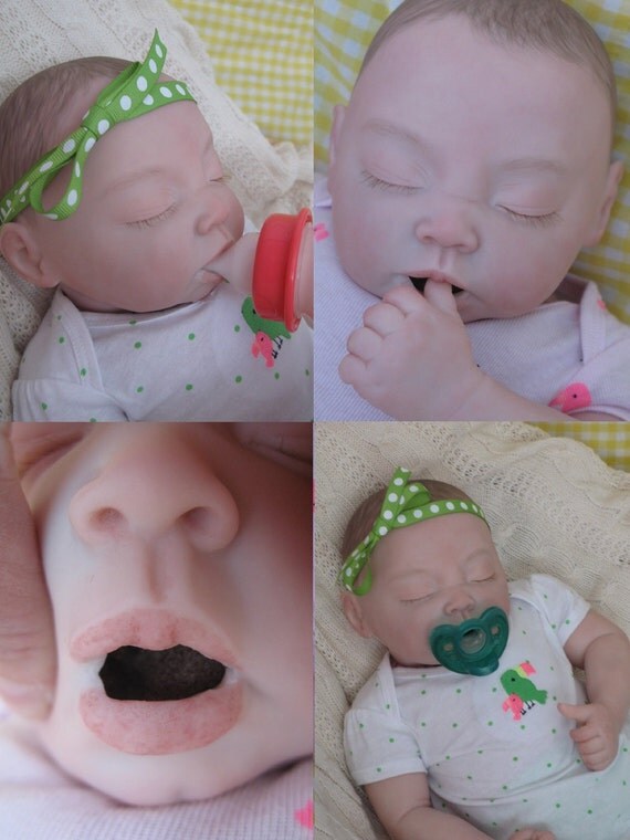 full body silicone reborns open mouth used