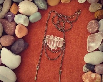 Kiss the Sky // Quartz Necklace // Arrow Necklace // Southwestern // Tribal Necklace // Crystal Necklace // Boho Necklace // Boho Chic