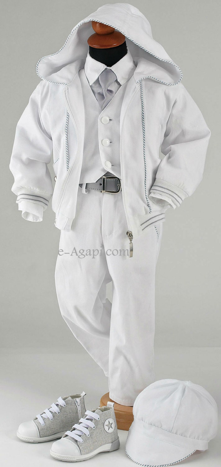 Baby boy baptism outfit SET Boy Christening Costume by