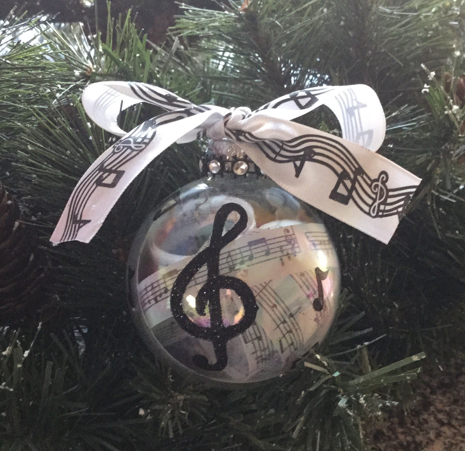 Music Lover Ornament Personalized Ornament Hand Painted