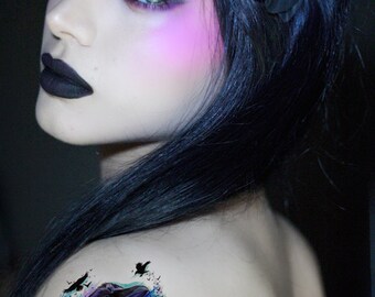 raven feather temporary tattoo raven feather tattoo raven feather temporary tattoo raven feather tattoo