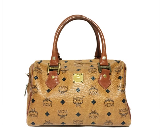 Authentic VIntage MCM Brown Handbag Bag Good Condition