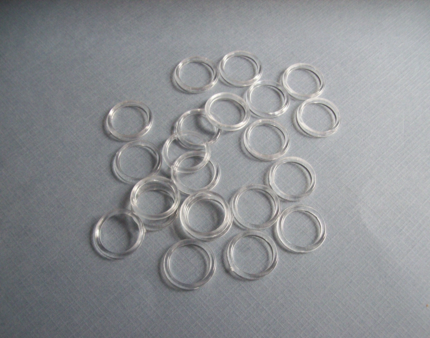 10 Clear 5/8 Plastic Strap Rings Bra making by AgoraSupplies