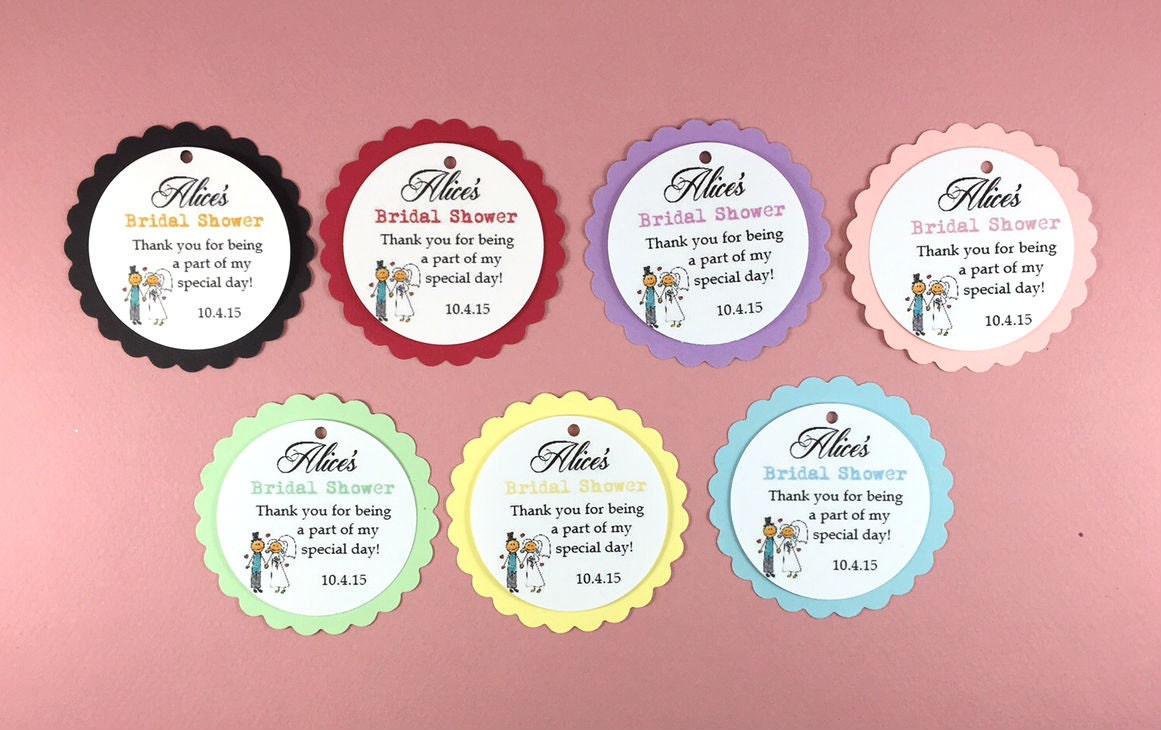 20 Bridal or Baby Shower Hang Tags Bridal Shower Favors Baby