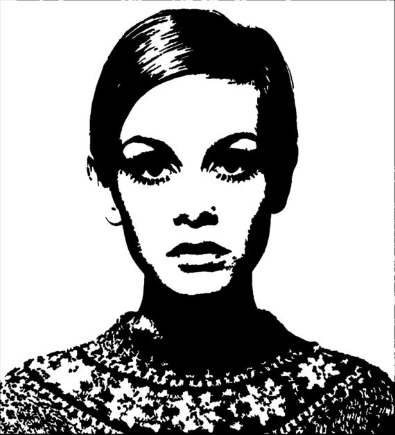 Twiggy Pop Art print downloadable