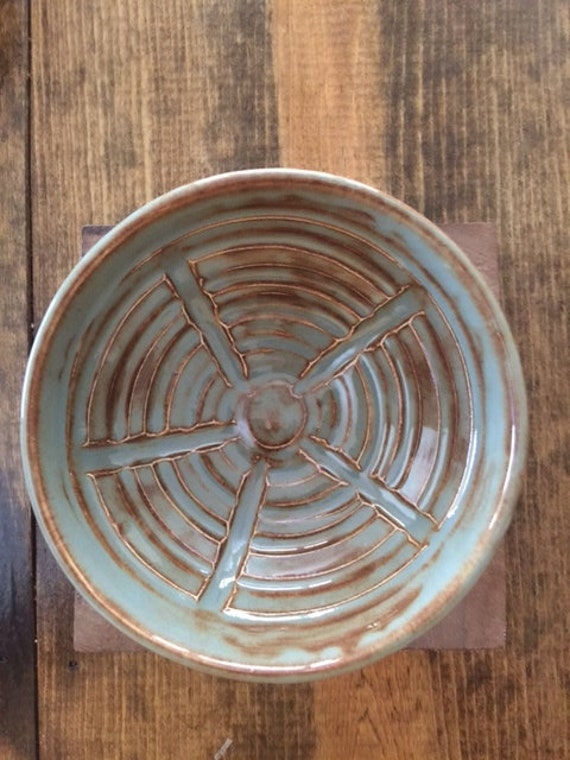 Shaving Bowl Lather Bowl Pottery bowl Batik by TheShavingPlace