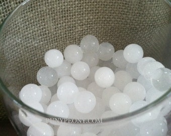 3000/5000/10000pcs White Crystal Absorbing Gel Pearl Beads Used For Floral Arrangements, Vase Fillers
