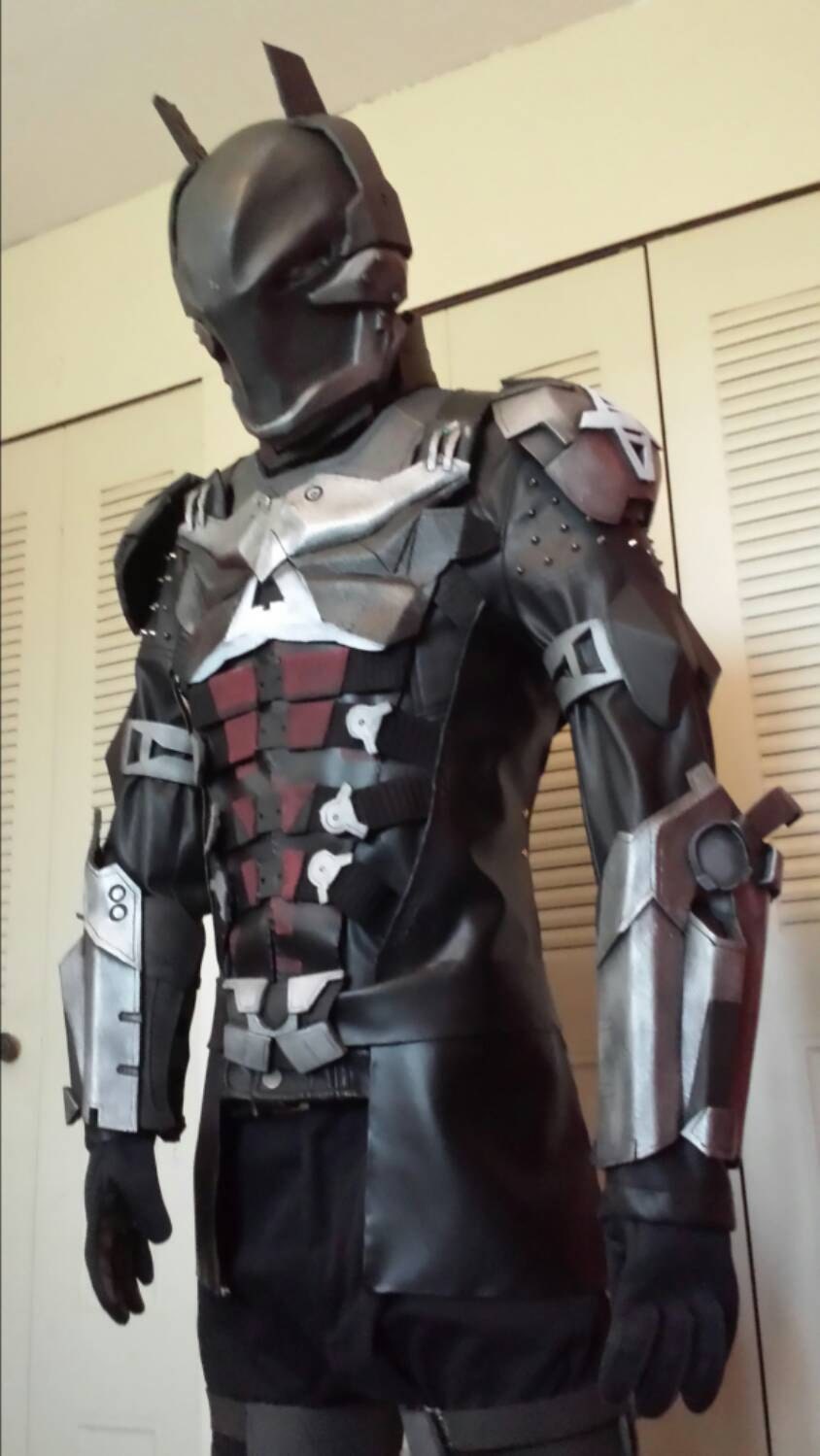 vinyl for jacket Eva Arkham cosplay knight costume. handmade by TheCrimeAllyStore