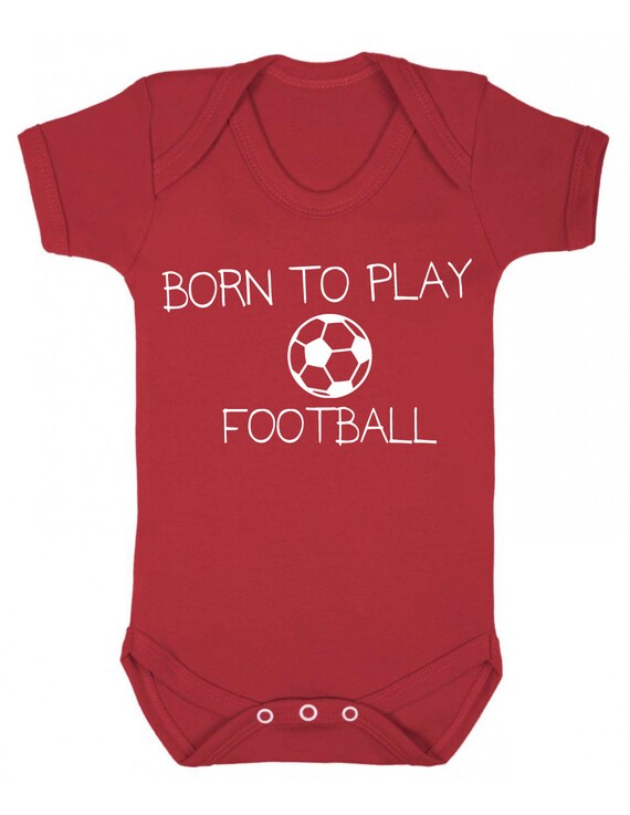 Baby Grow Born to play Football Football Baby