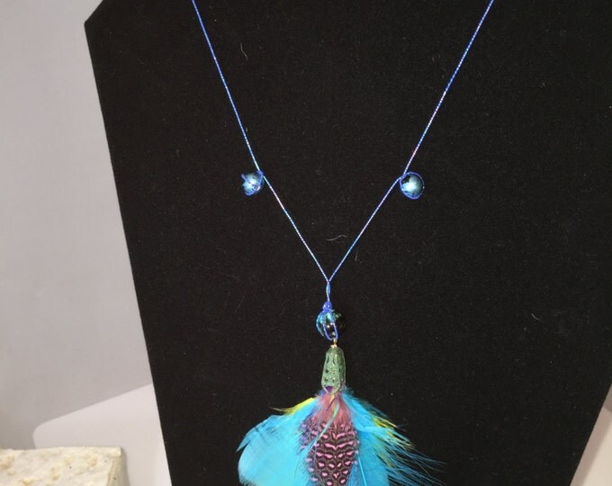 Feather & Bead Necklace
