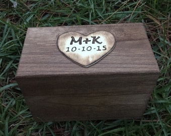 Rustic Recipe Box - Wedding Gift - Housewarming Gift - Christmas Gift