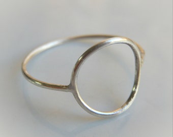 Open Circle Ring // Karma Ring // Sterling Silver Stacking Rings // Sterling Silver Circle Ring