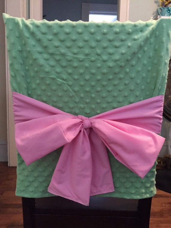 Dining Chair Cover with Bow any color available TOP HALF