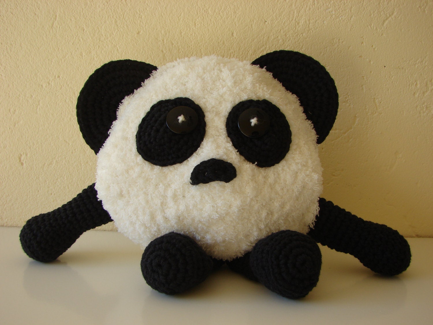 Crochet pattern panda crochet pattern pillow panda cute