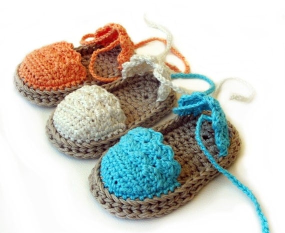 Crochet Pattern Baby Espadrille, Baby Sandals , Baby booties, Crochet ...