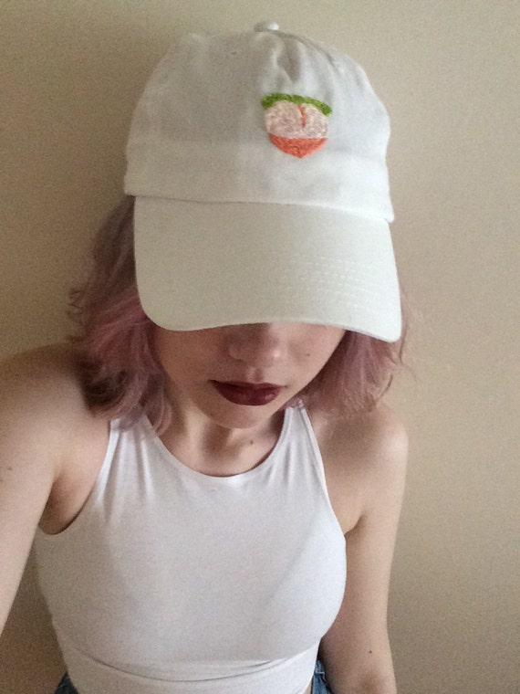 Items similar to Peach Emoji Hat on Etsy