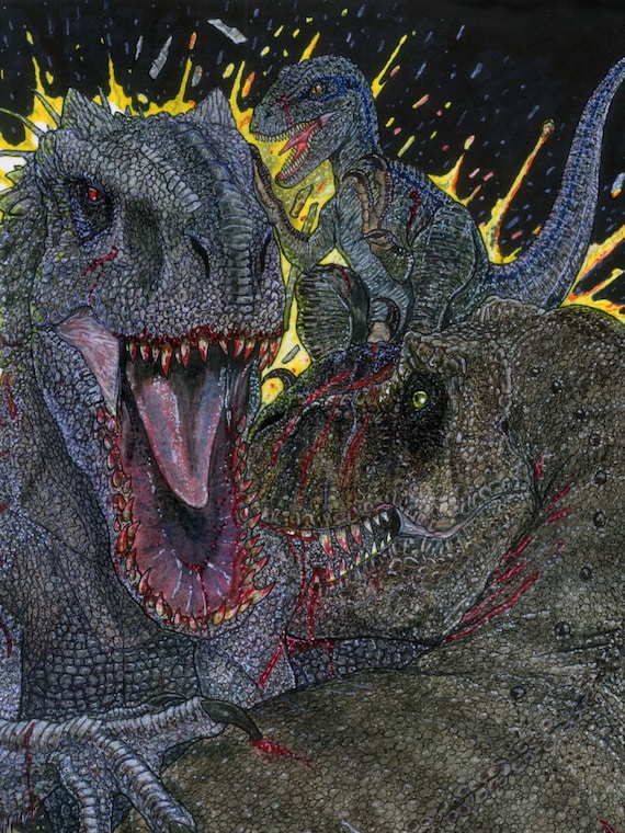 Jurassic World Rexy Vs Indominus Rex