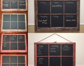 Antique chalkboard windows