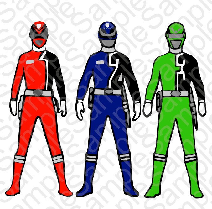 Download Power Rangers 1 2 3 SVG DXF and Png Cut Files by ...